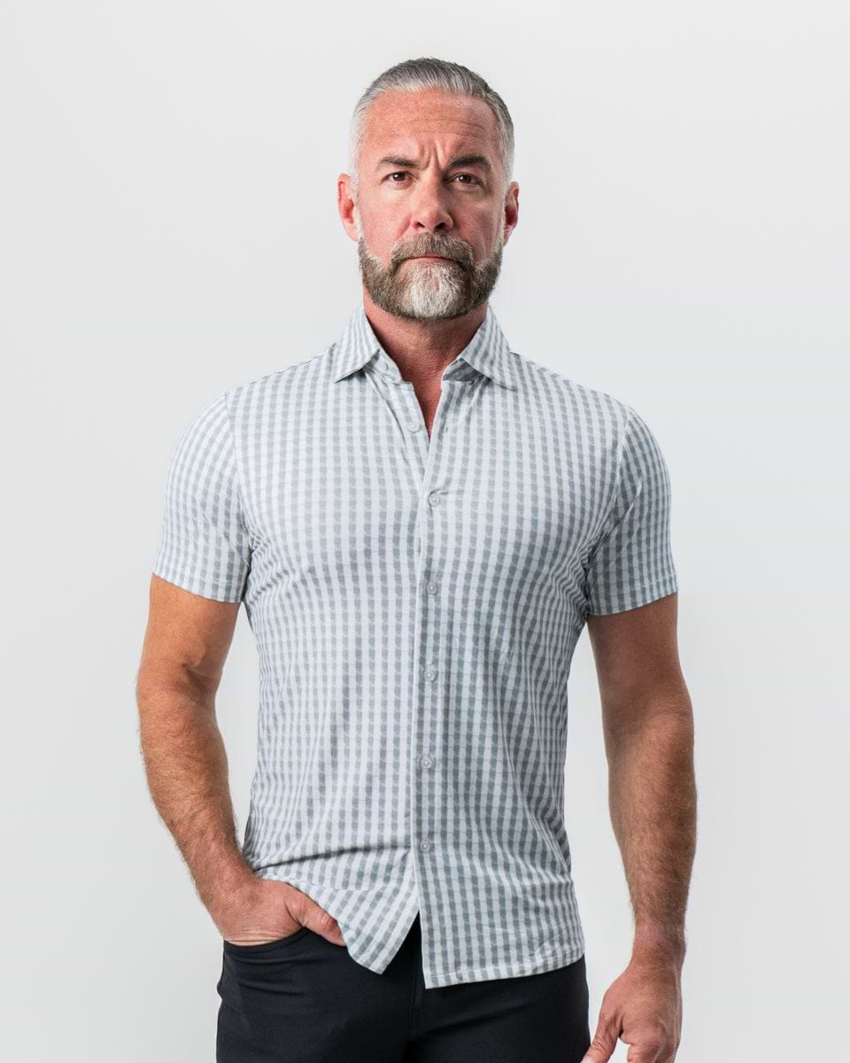 "The Strudwick" Light Olive & White Check