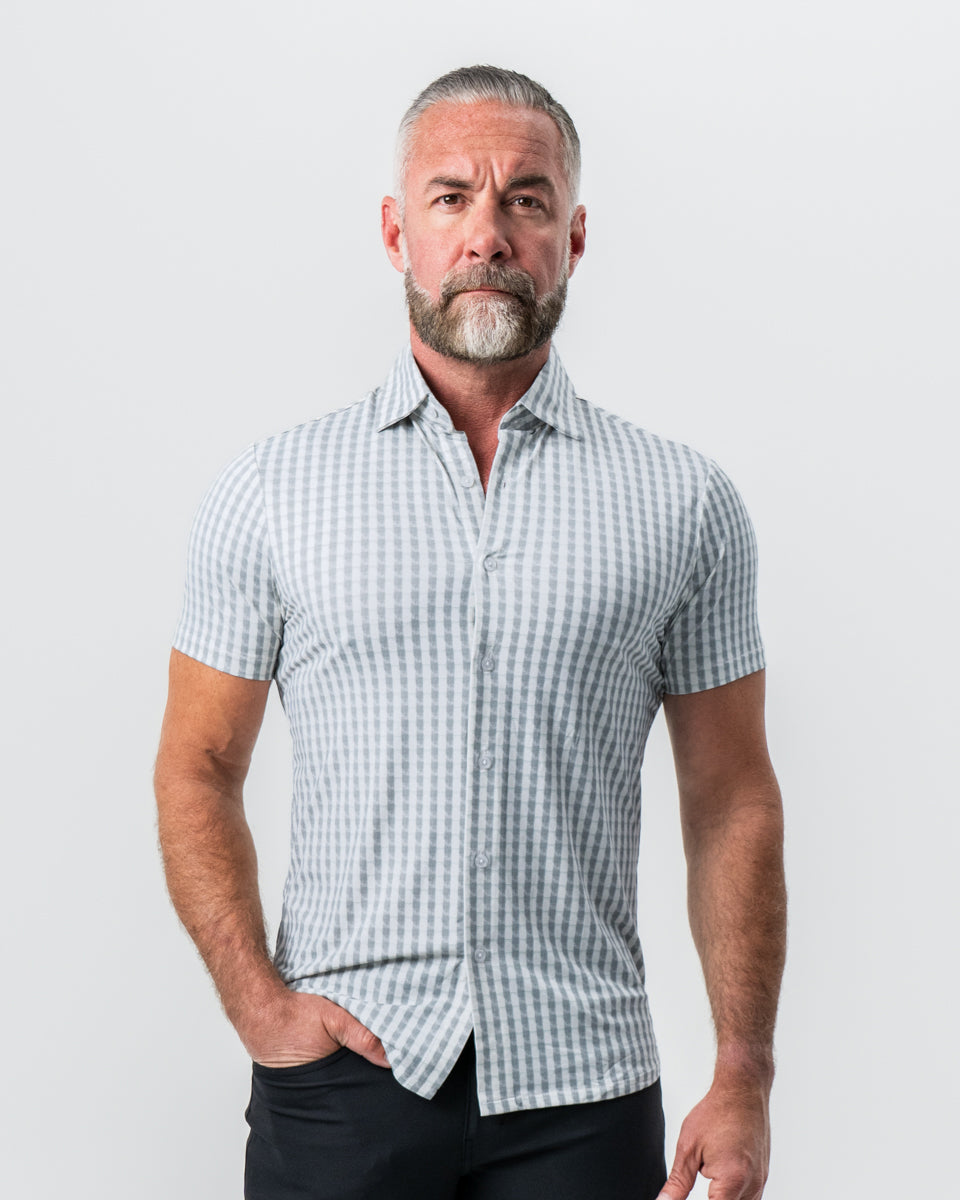 "The Strudwick" Light Olive & White Check