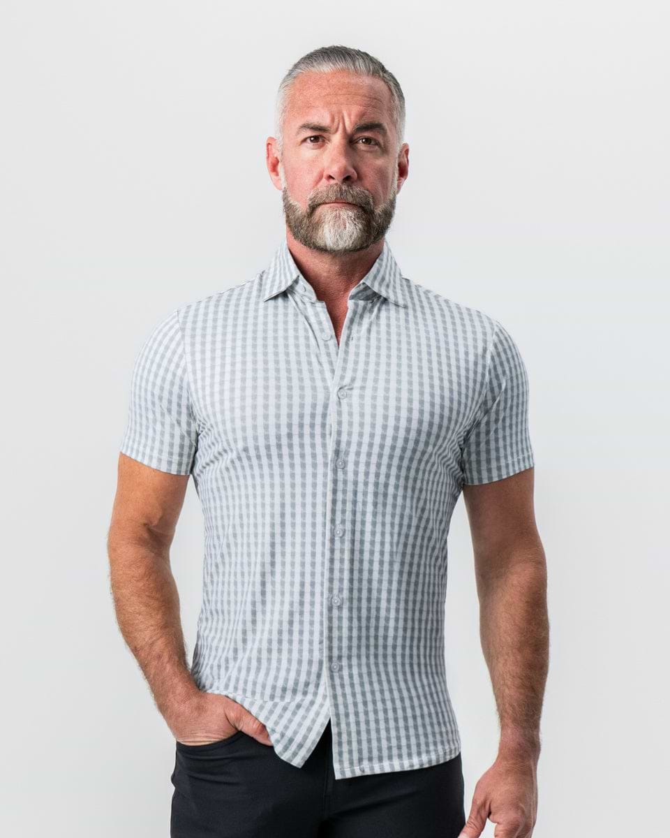 "The Strudwick" Light Olive & White Check