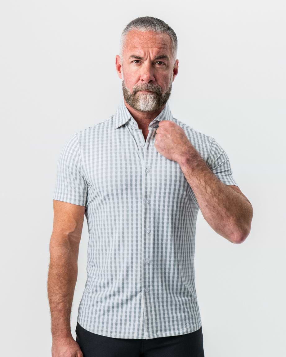 "The Strudwick" Light Olive & White Check