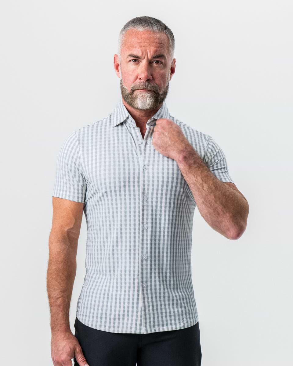 "The Strudwick" Light Olive & White Check