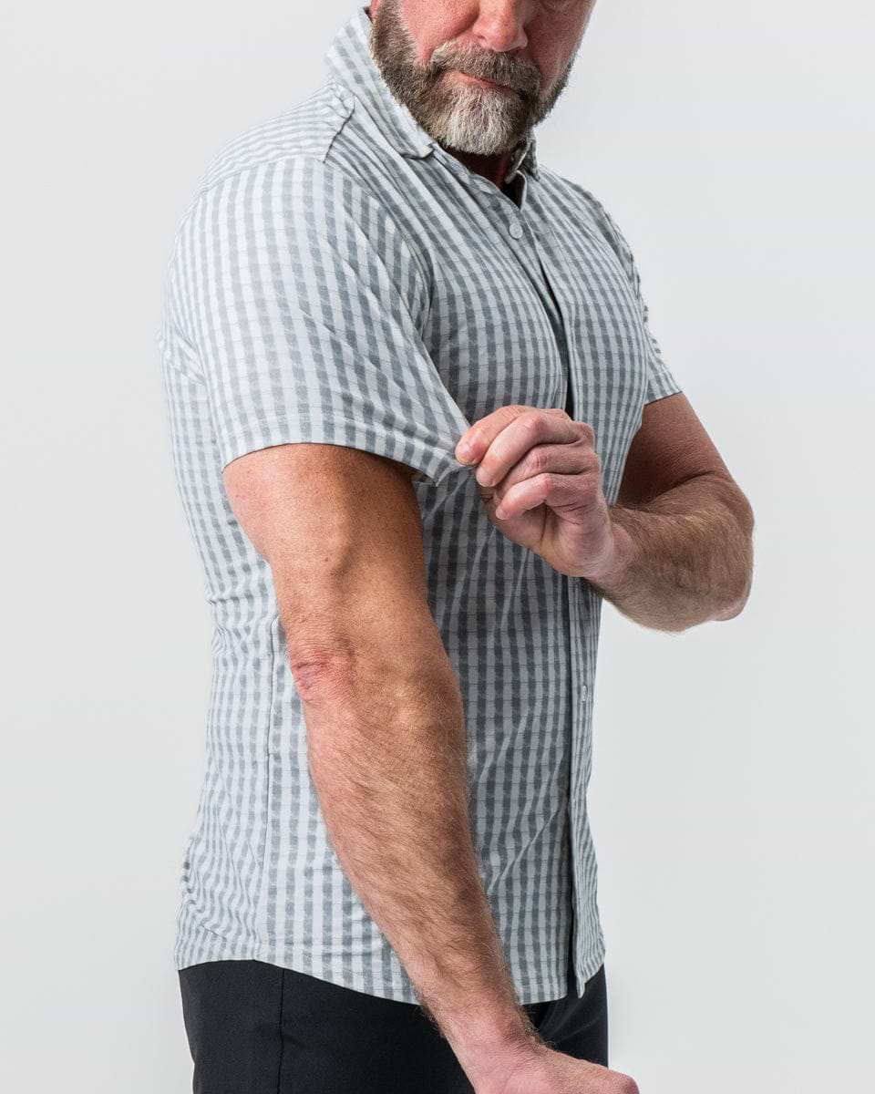 "The Strudwick" Light Olive & White Check