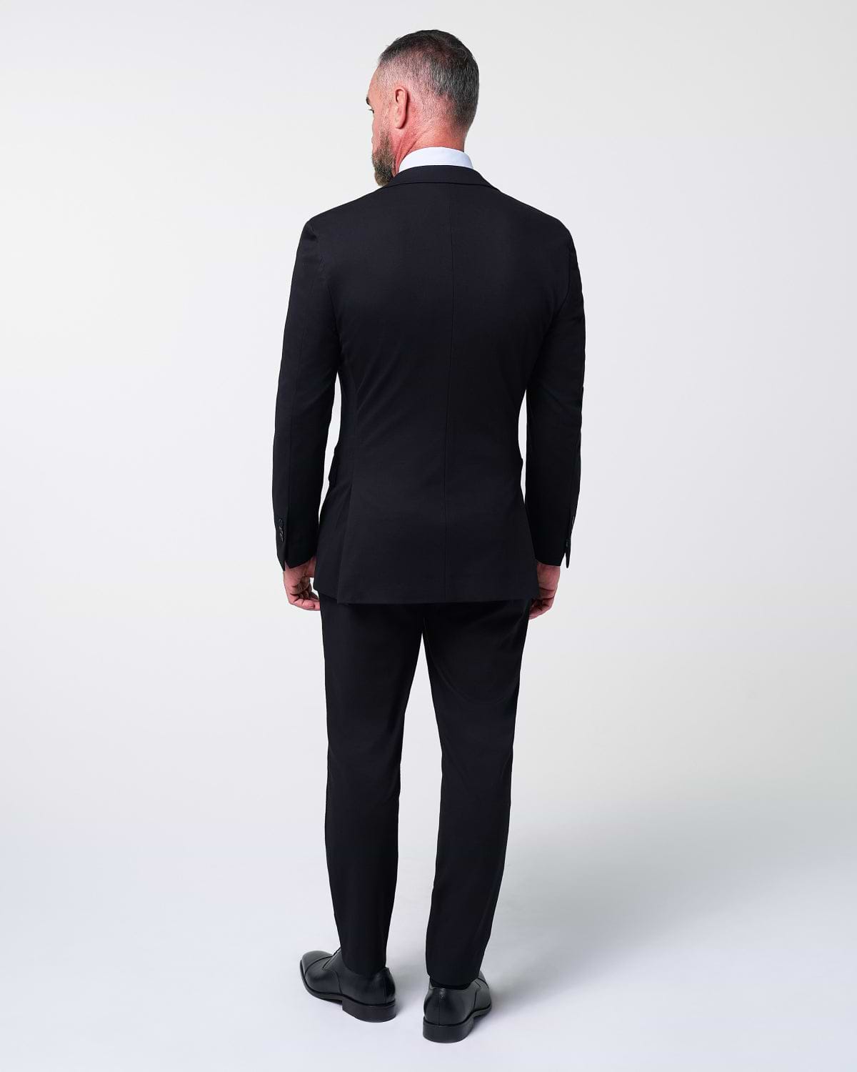 Athletic Fit Stretch Suit - Black