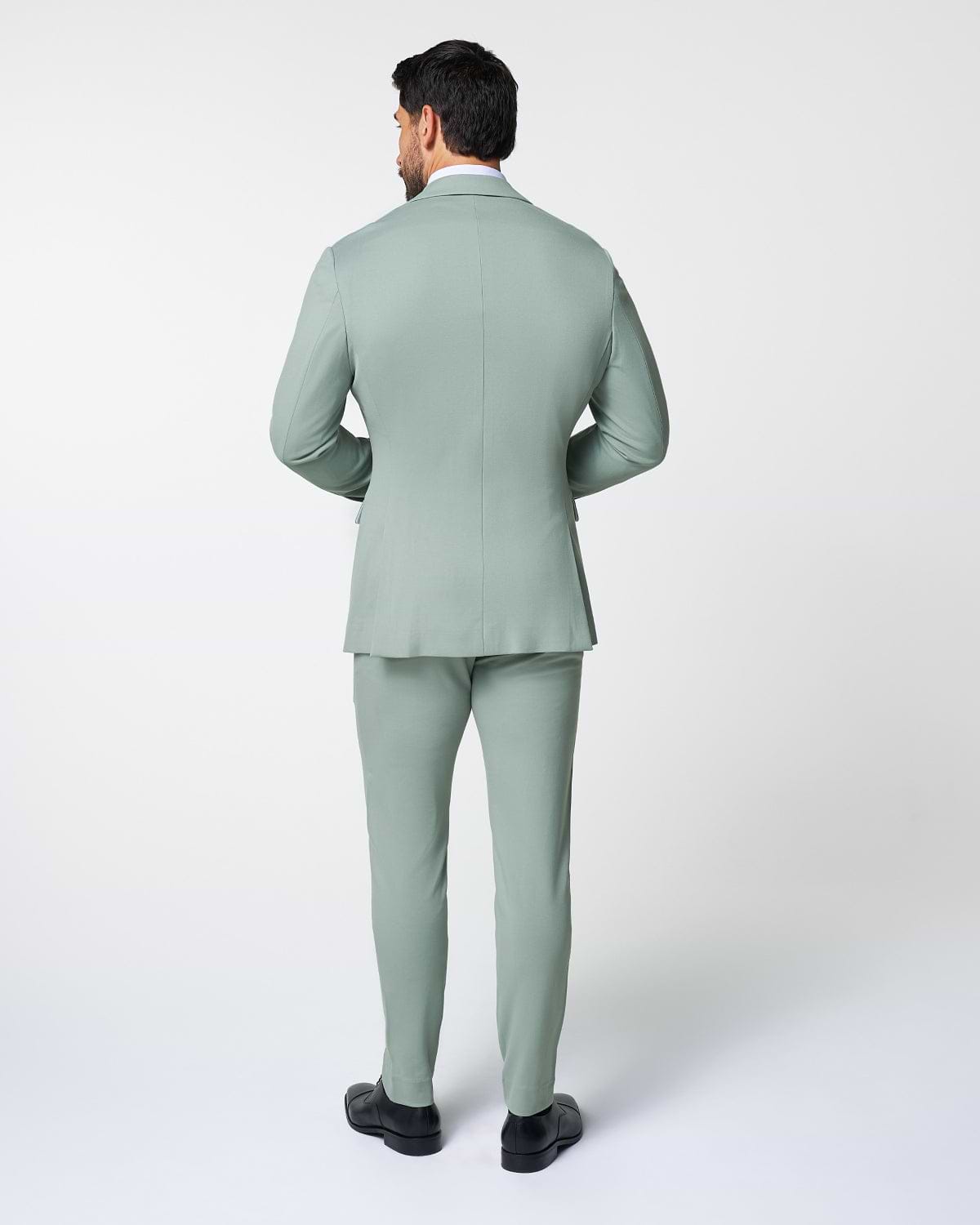 Athletic Fit Stretch Suit - Solid Dusty Sage