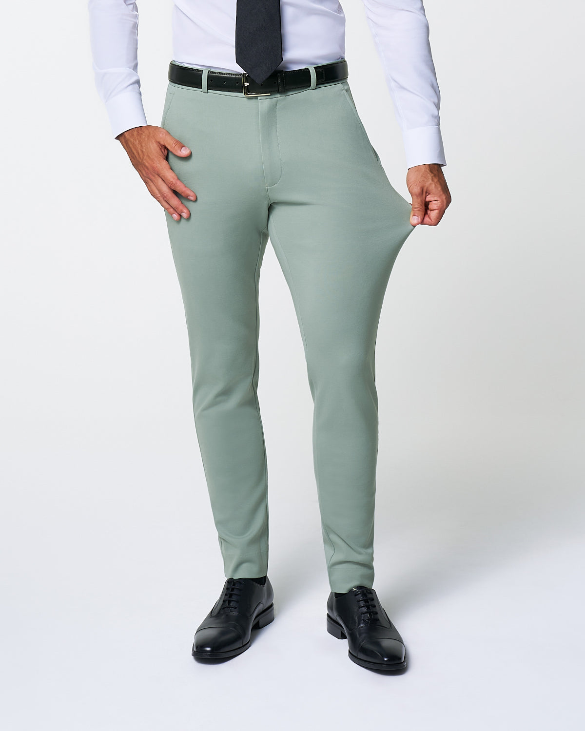 Athletic Fit Stretch Suit - Solid Dusty Sage