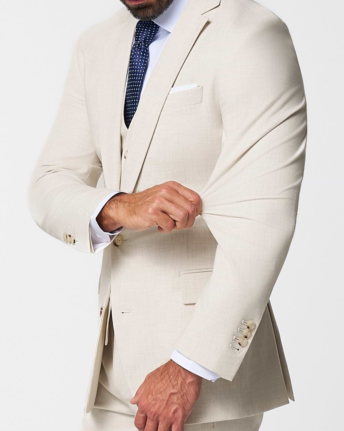 Athletic Fit Stretch Blazer - Lightweight Heathered Bamboo