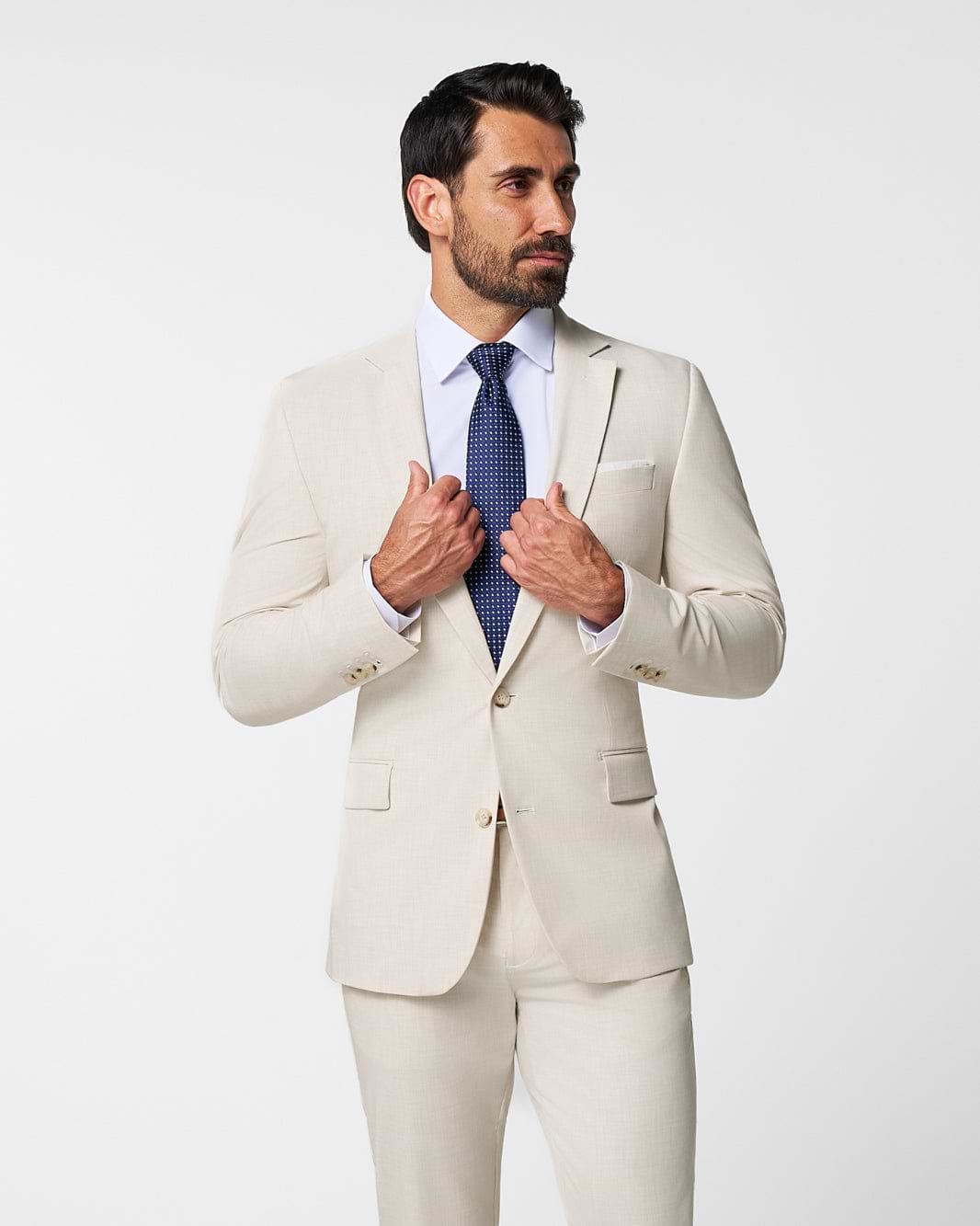 Athletic Fit Stretch Blazer - Lightweight Heathered Bamboo