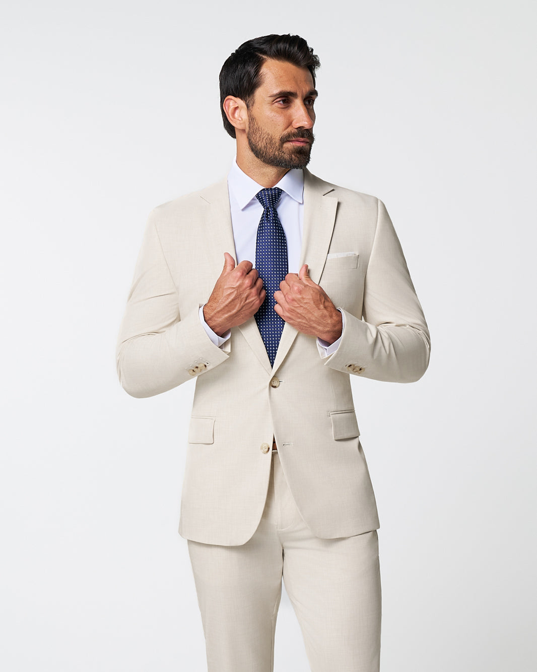 Athletic Fit Stretch Blazer - Lightweight Heathered Bamboo
