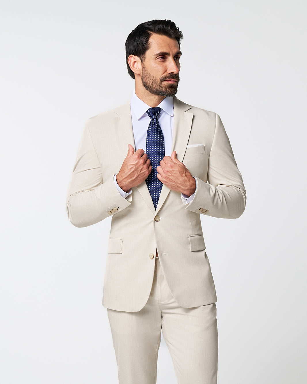 Athletic Fit Stretch Blazer - Lightweight Heathered Bamboo