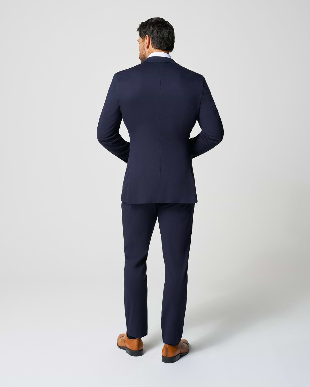 Athletic Fit Stretch Suit - Navy