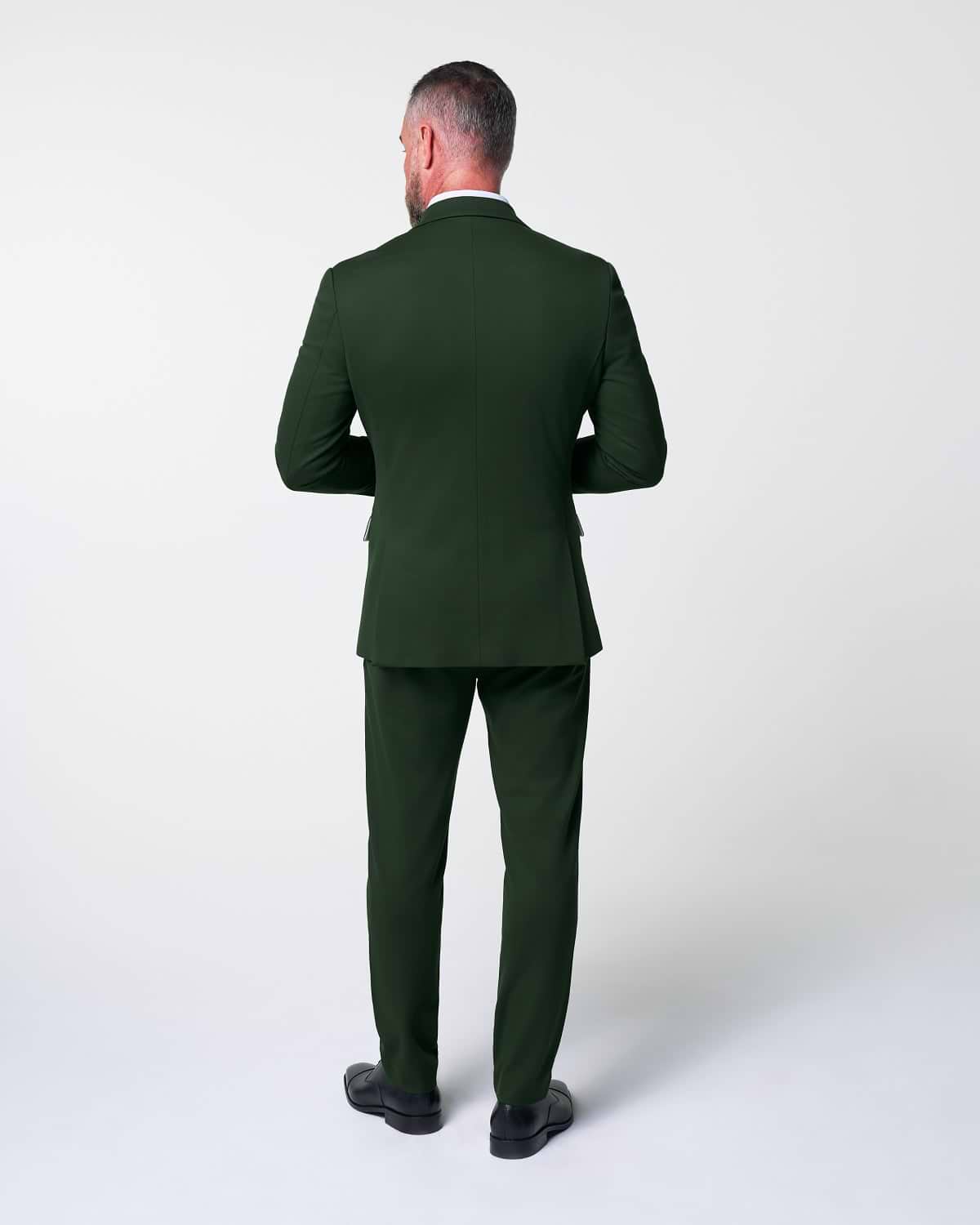 Athletic Fit Stretch Suit - Solid Pine