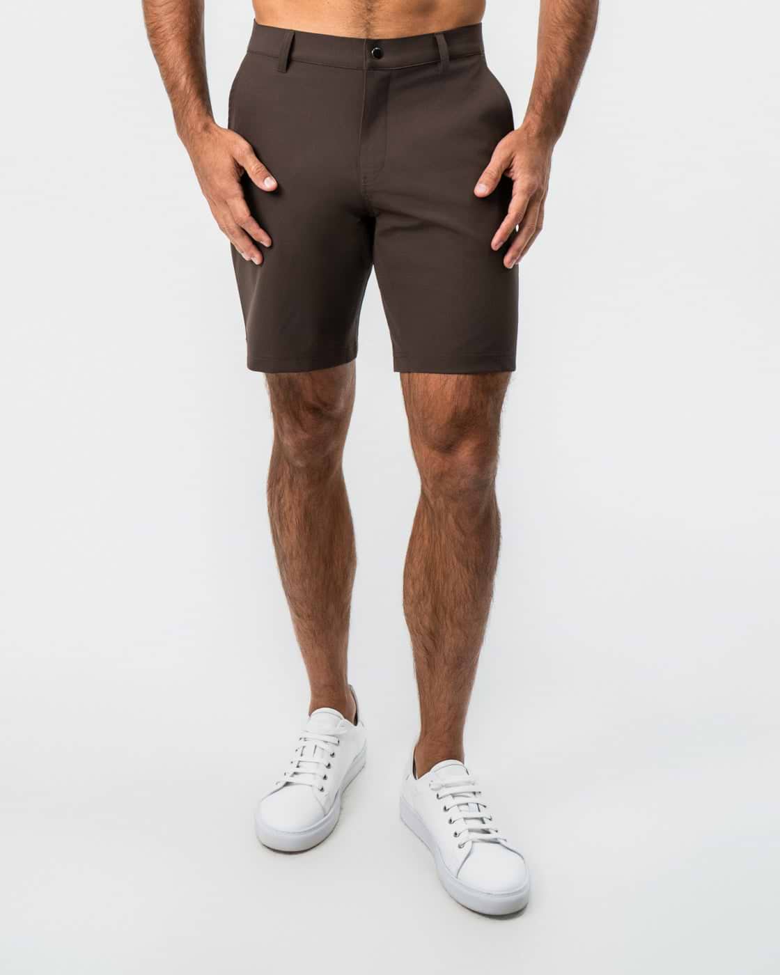 Athletic Fit Shorts - Brown