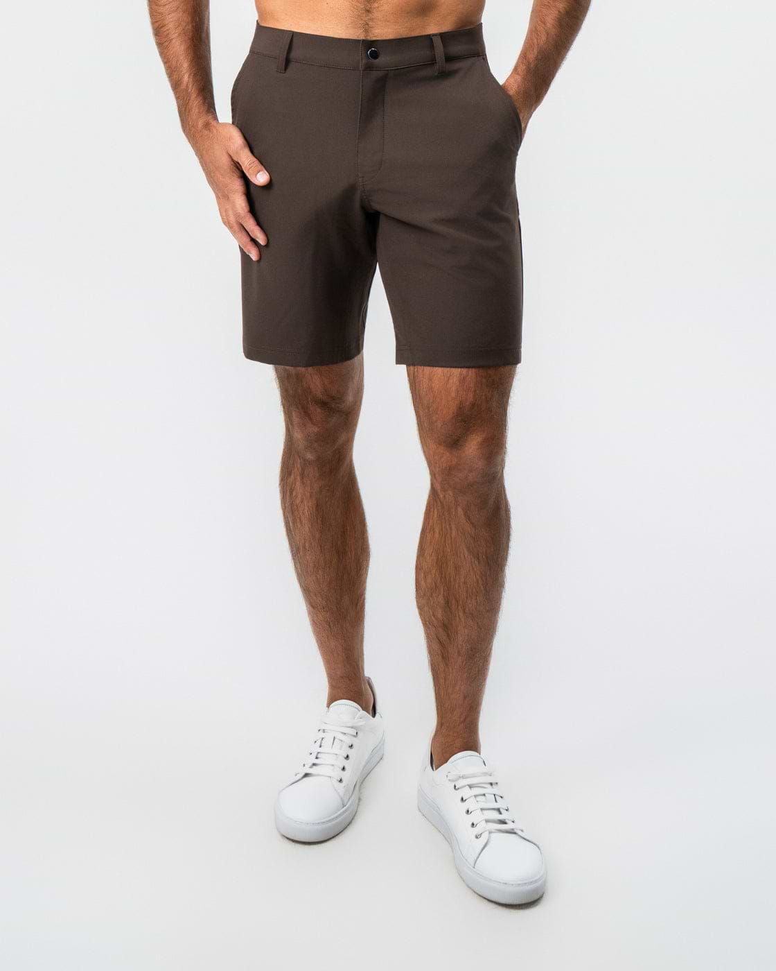 Athletic Fit Shorts - Brown