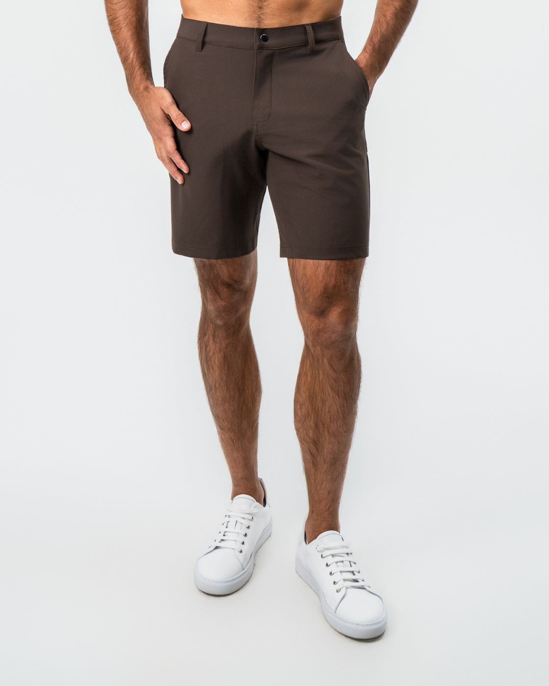 Athletic Fit Shorts - Brown
