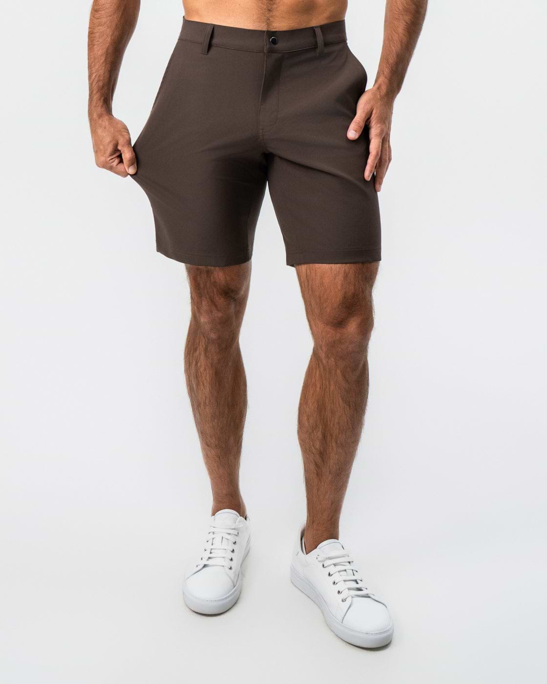 Athletic Fit Shorts - Brown