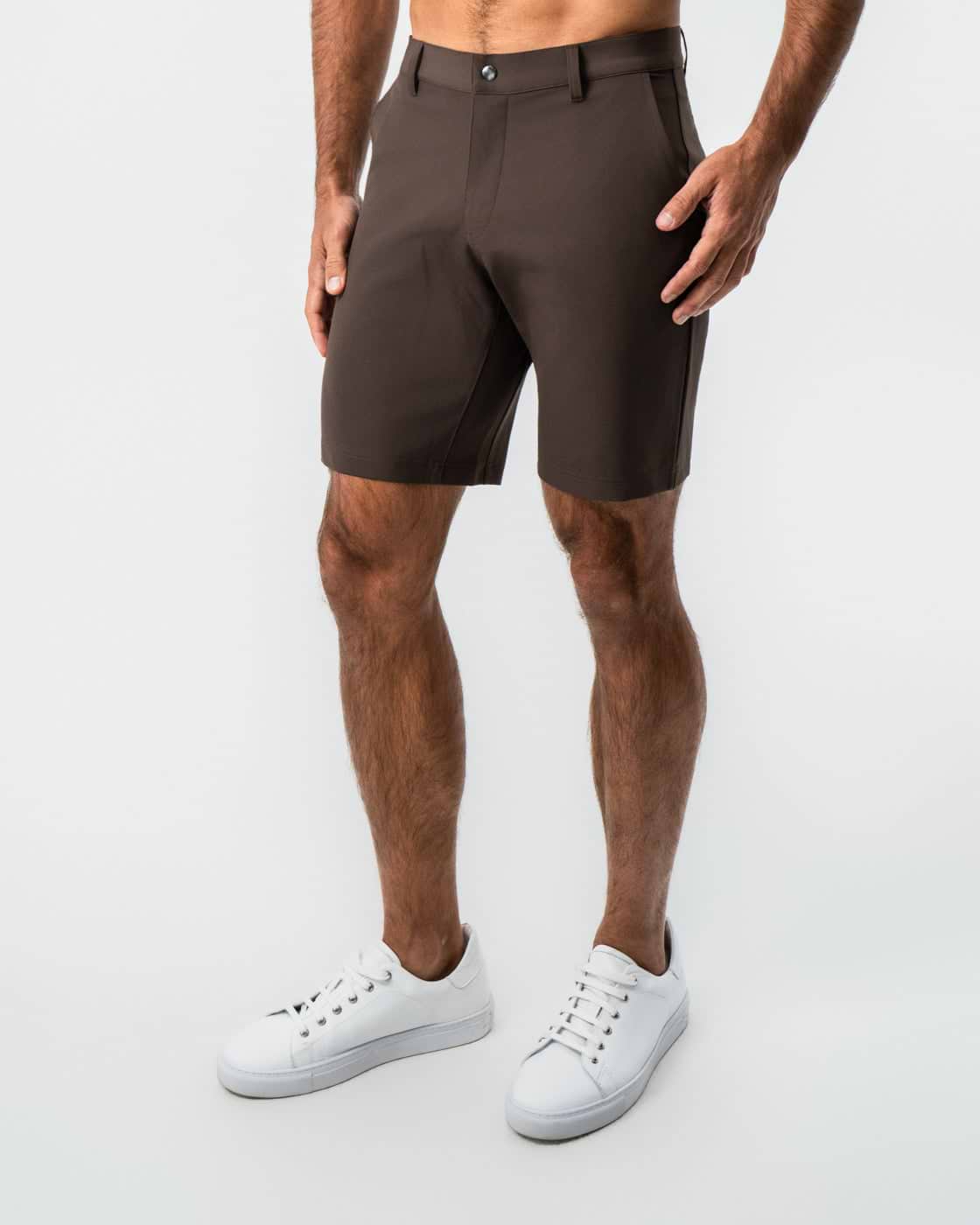 Athletic Fit Shorts - Brown