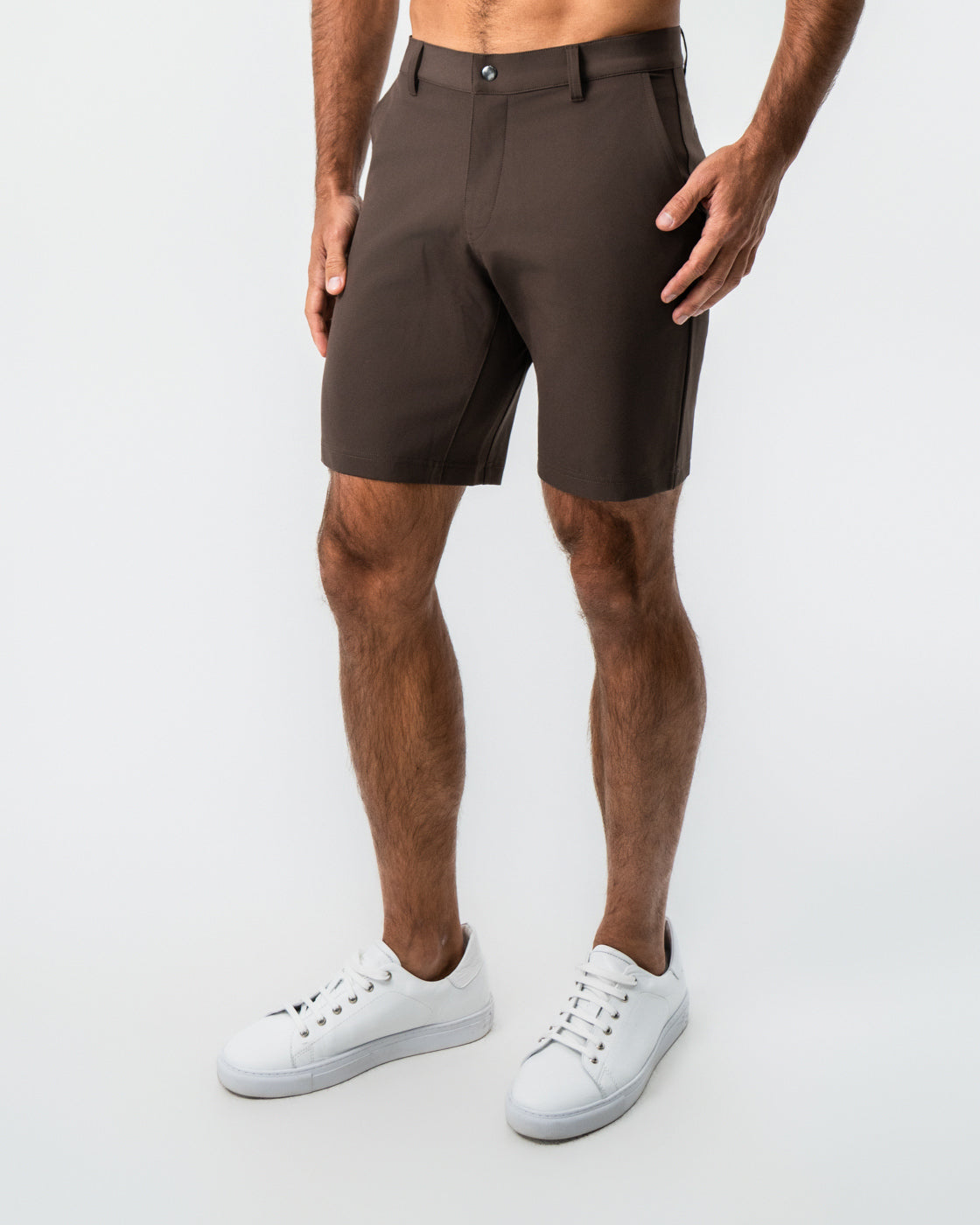 Athletic Fit Shorts - Brown