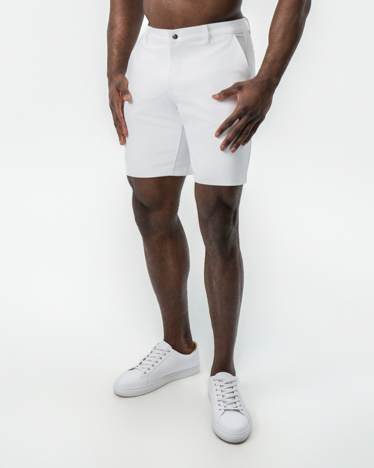 Athletic Fit Shorts - White