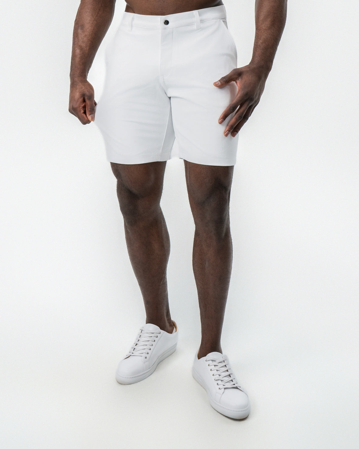 Athletic Fit Shorts - White