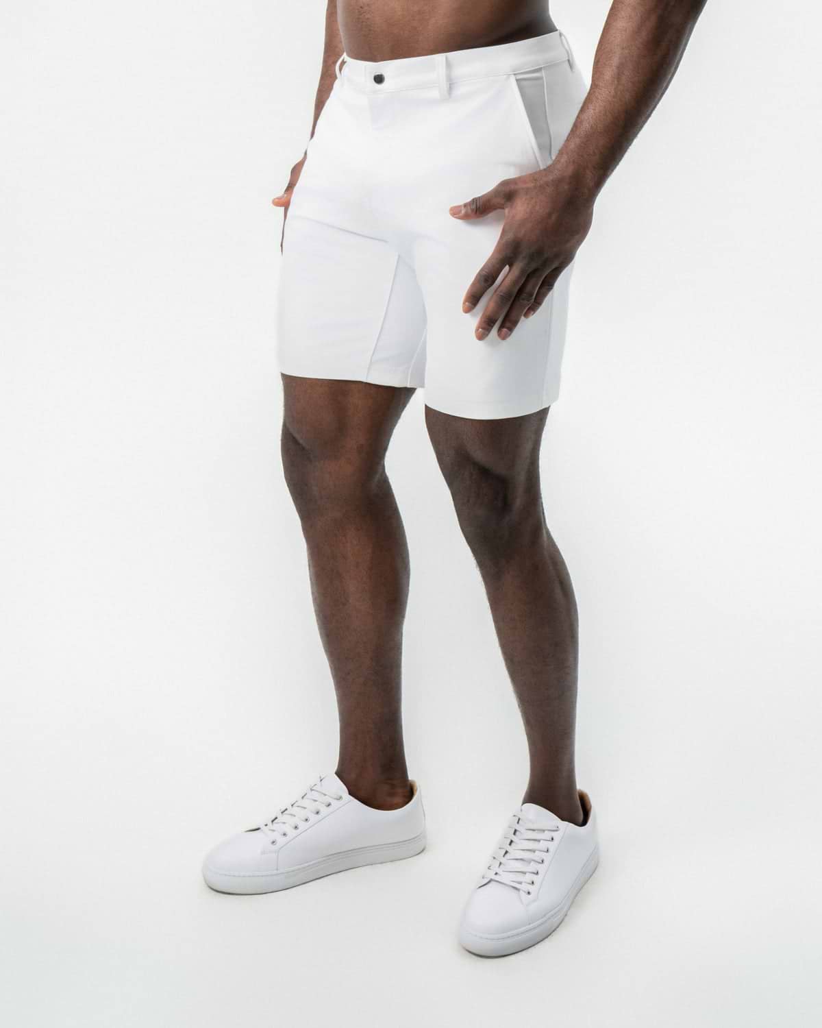 Athletic Fit Shorts - White