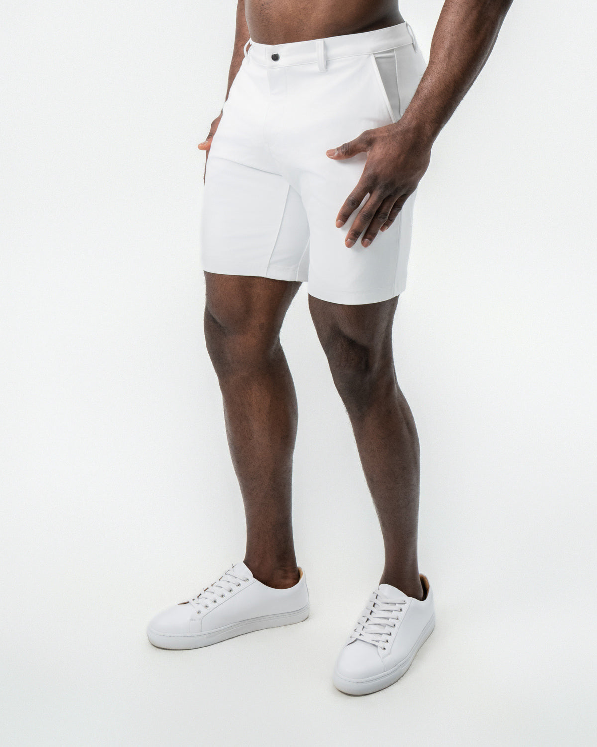 Athletic Fit Shorts - White