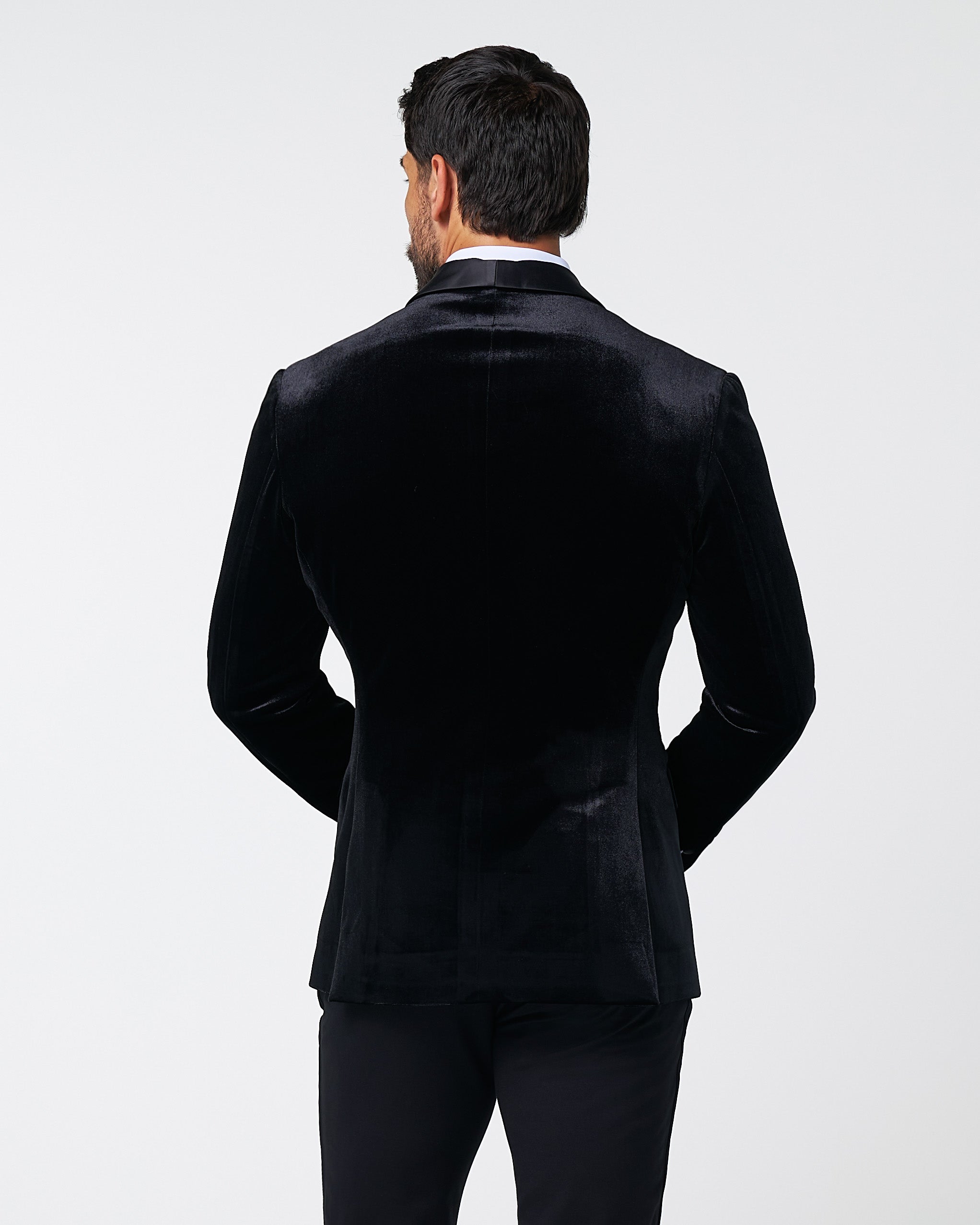 Athletic Fit Stretch Tuxedo Jacket - Black Velvet