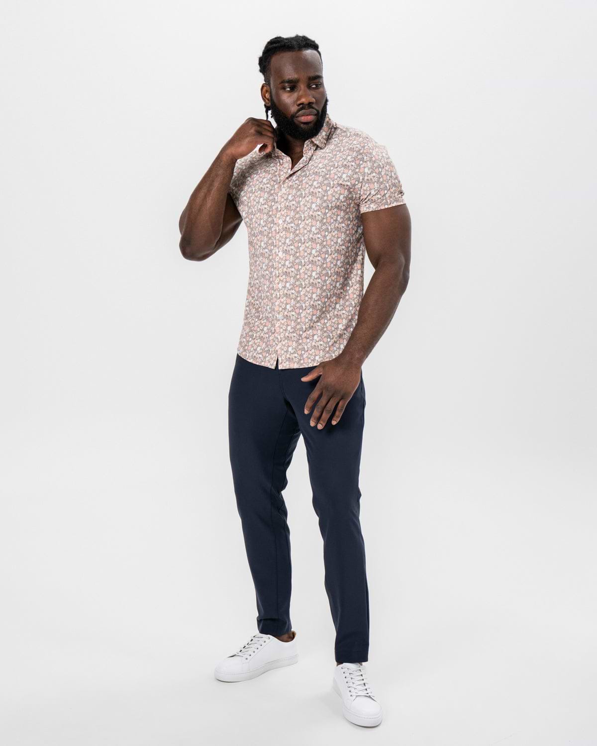 "The Westbury" Abstract Brown Floral Print
