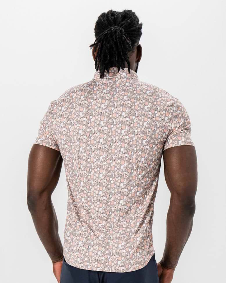 "The Westbury" Abstract Brown Floral Print