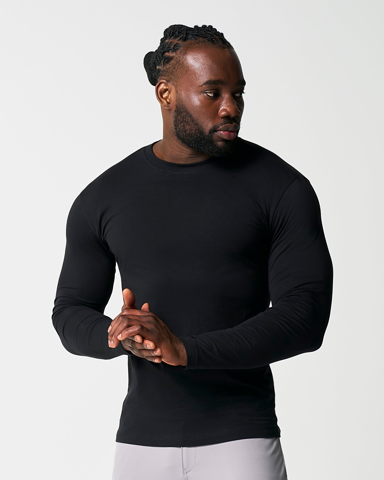 "The Riley" Black Long Sleeve Crewneck