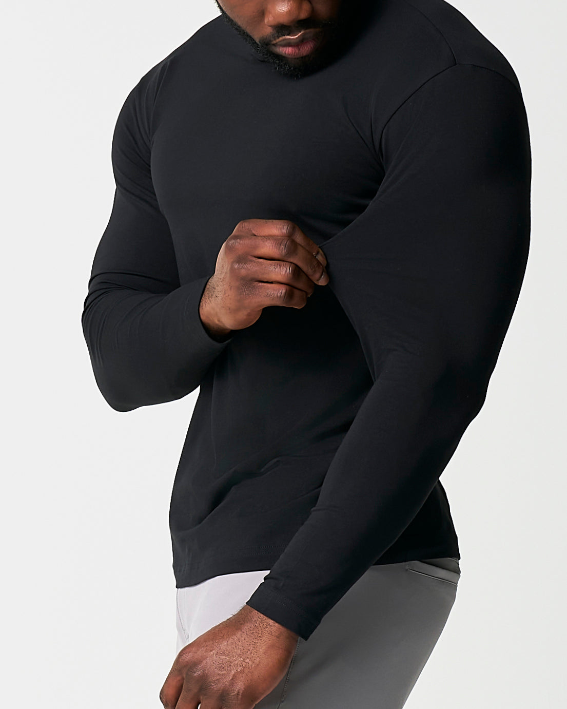 "The Riley" Black Long Sleeve Crewneck