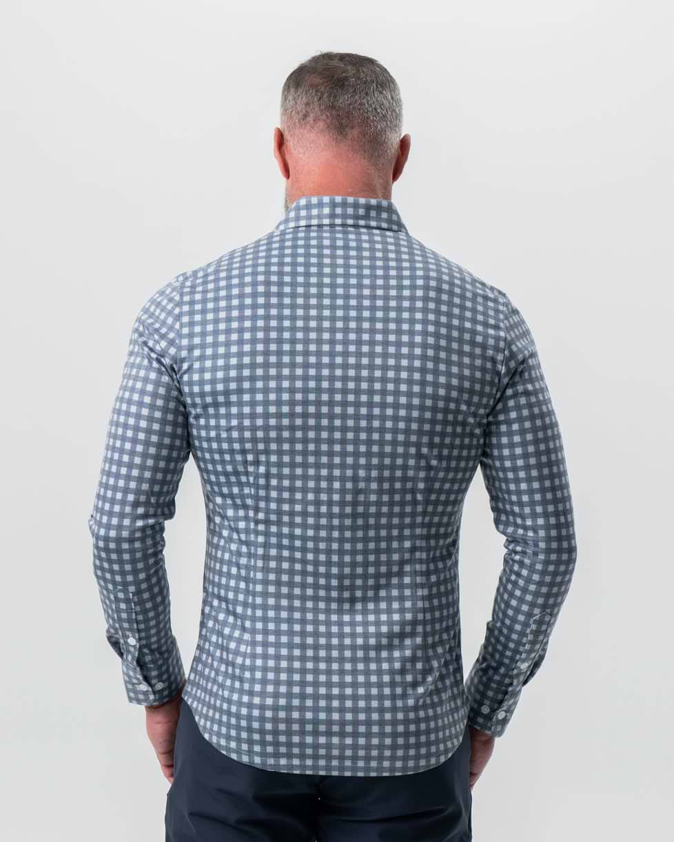 "The Ace" Big Navy Check Button Down