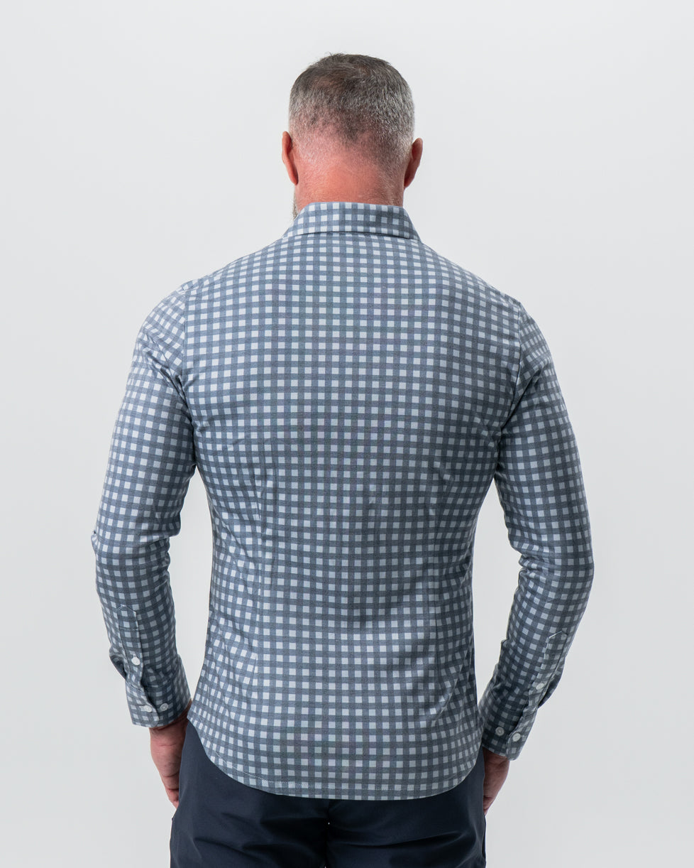 "The Ace" Big Navy Check Button Down