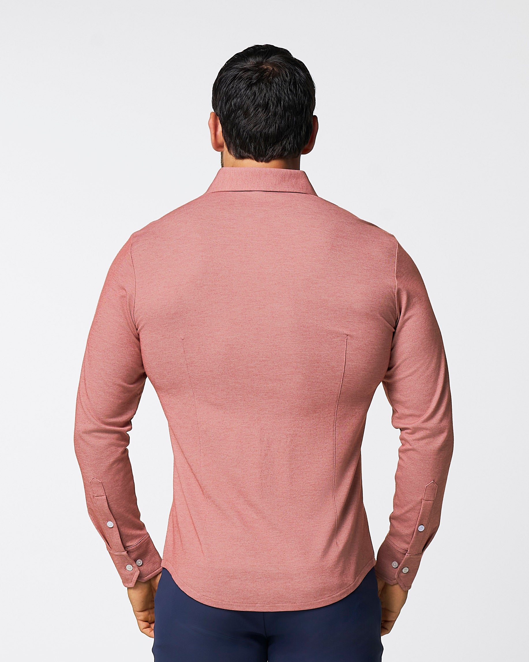 "The Jace" Maroon Pique Button Down