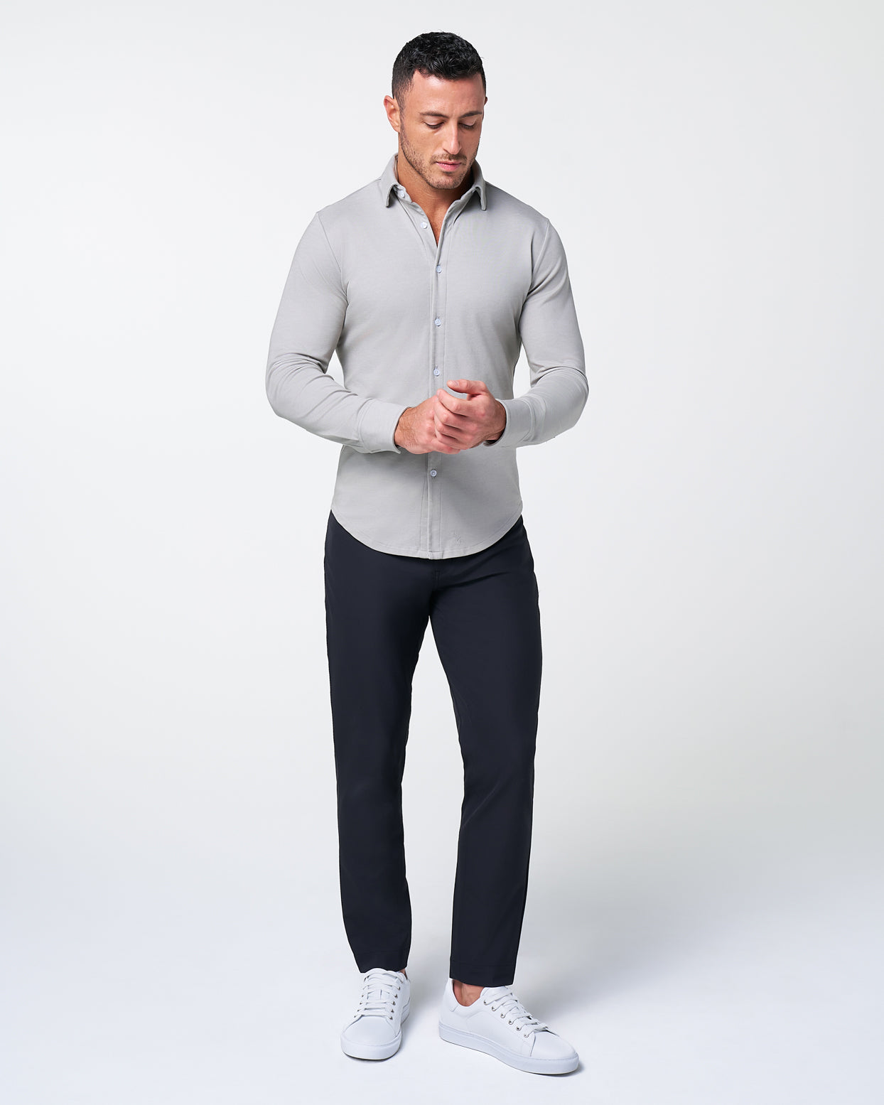 "The Omaha" Sandstone Pique Button Down