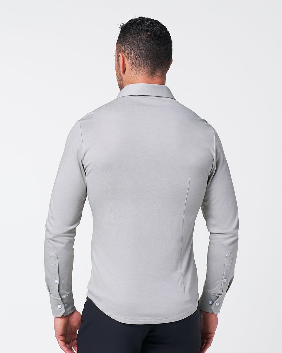 "The Omaha" Sandstone Pique Button Down