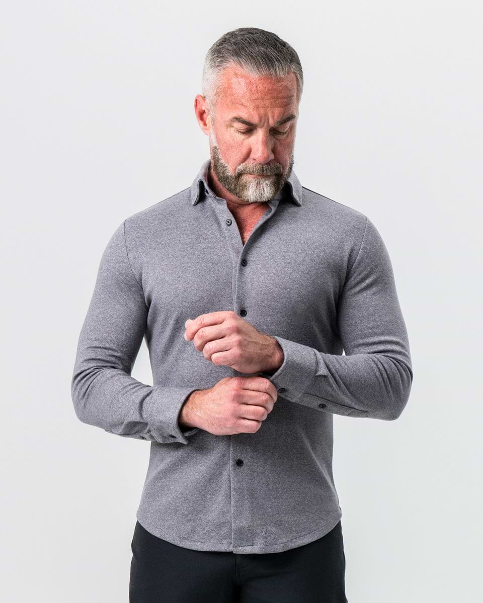 "The Onyx" Charcoal Button Down