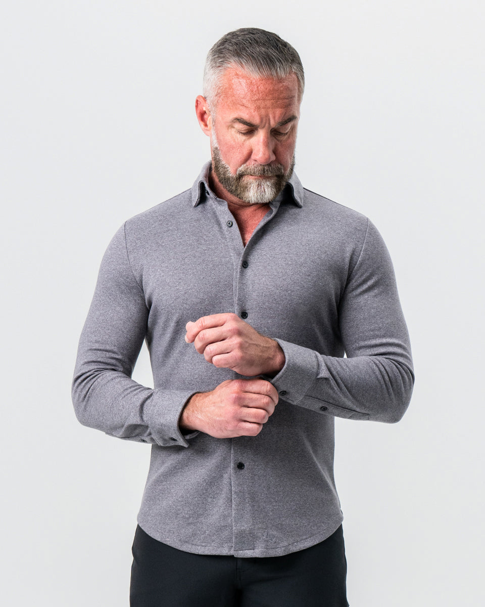 "The Onyx" Charcoal Button Down