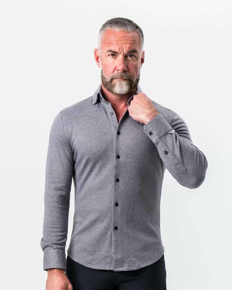 "The Onyx" Charcoal Button Down