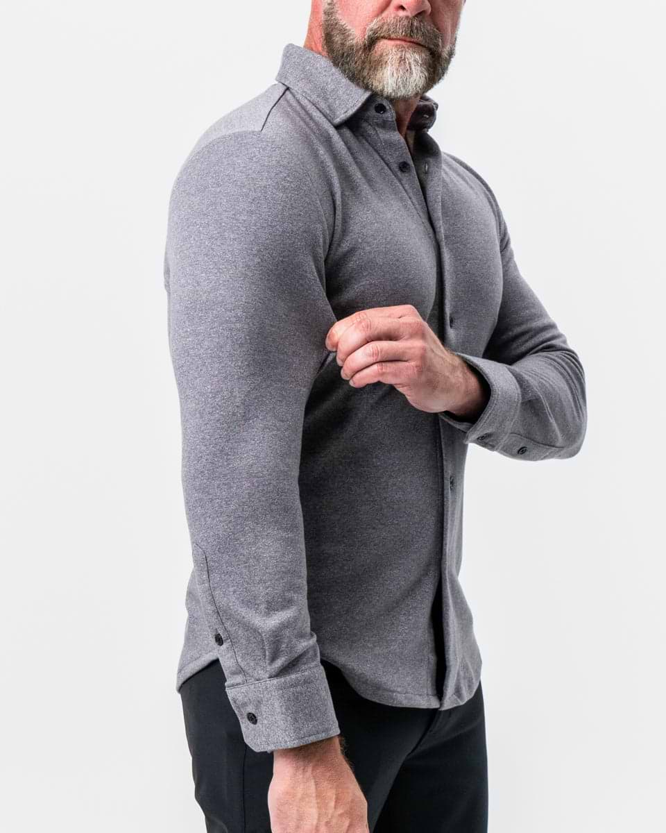 "The Onyx" Charcoal Button Down