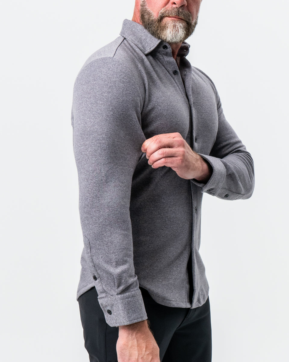 "The Onyx" Charcoal Button Down