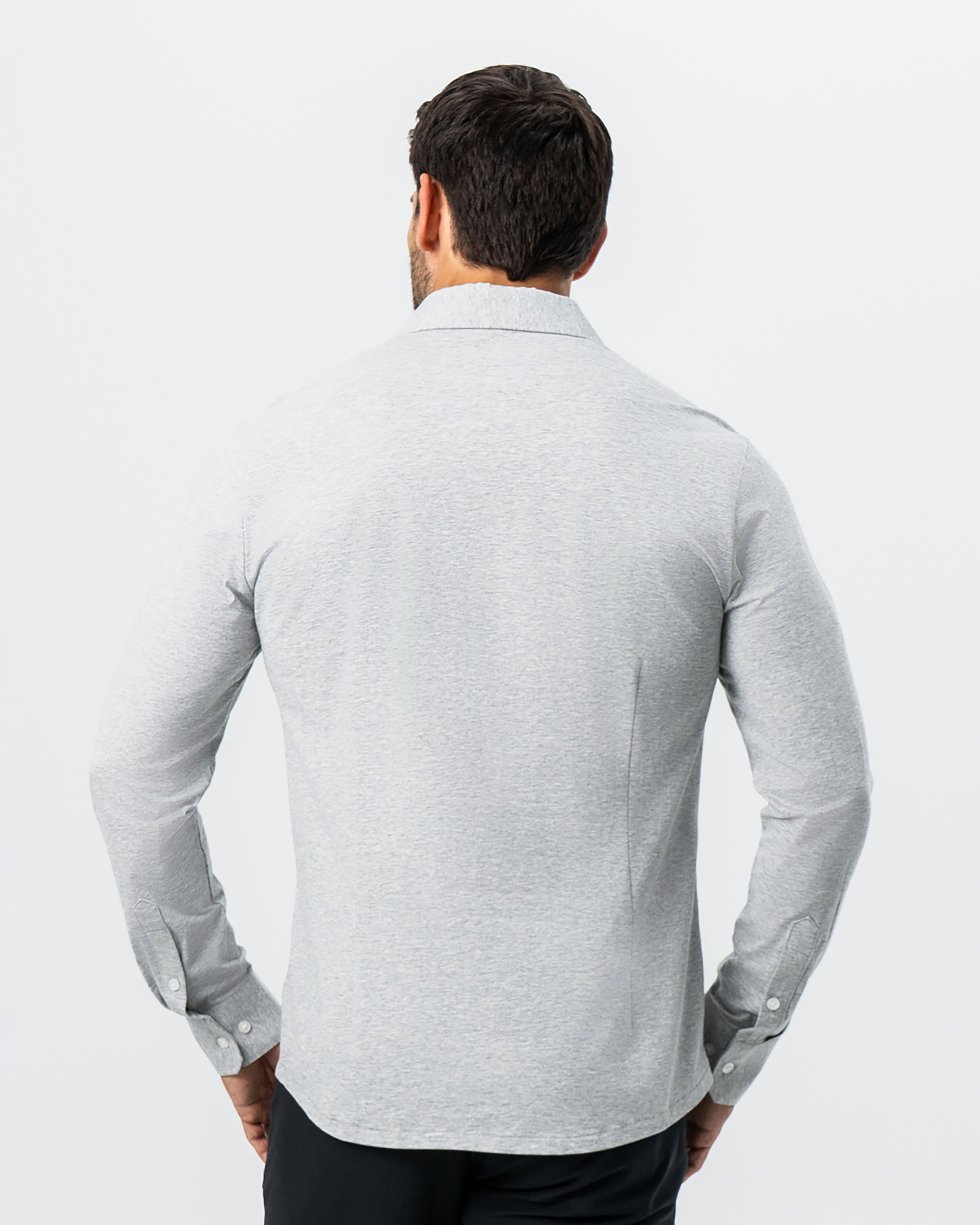 "The Fowler" Grey Button Down