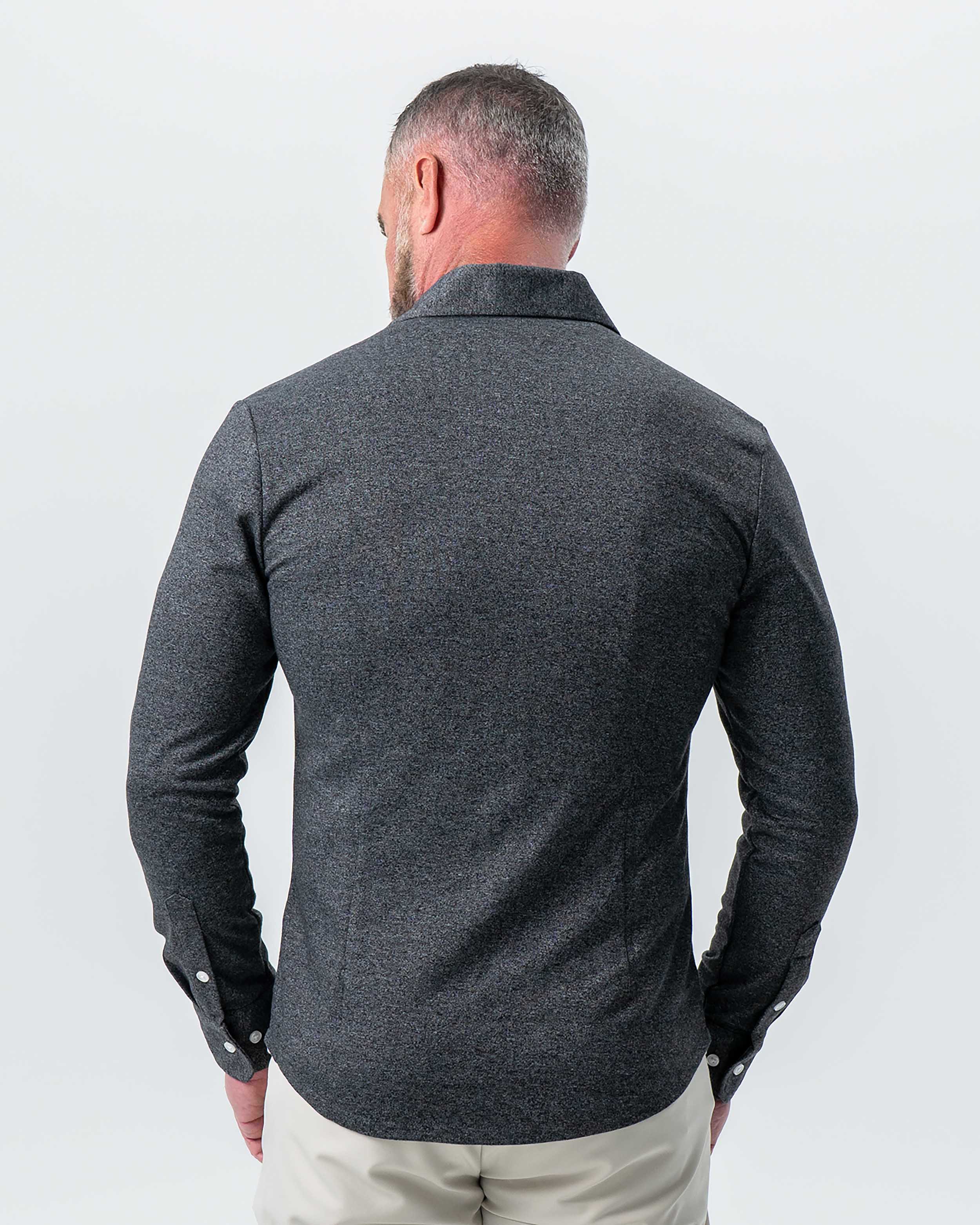 Patch Pocket Button Down - Charcoal