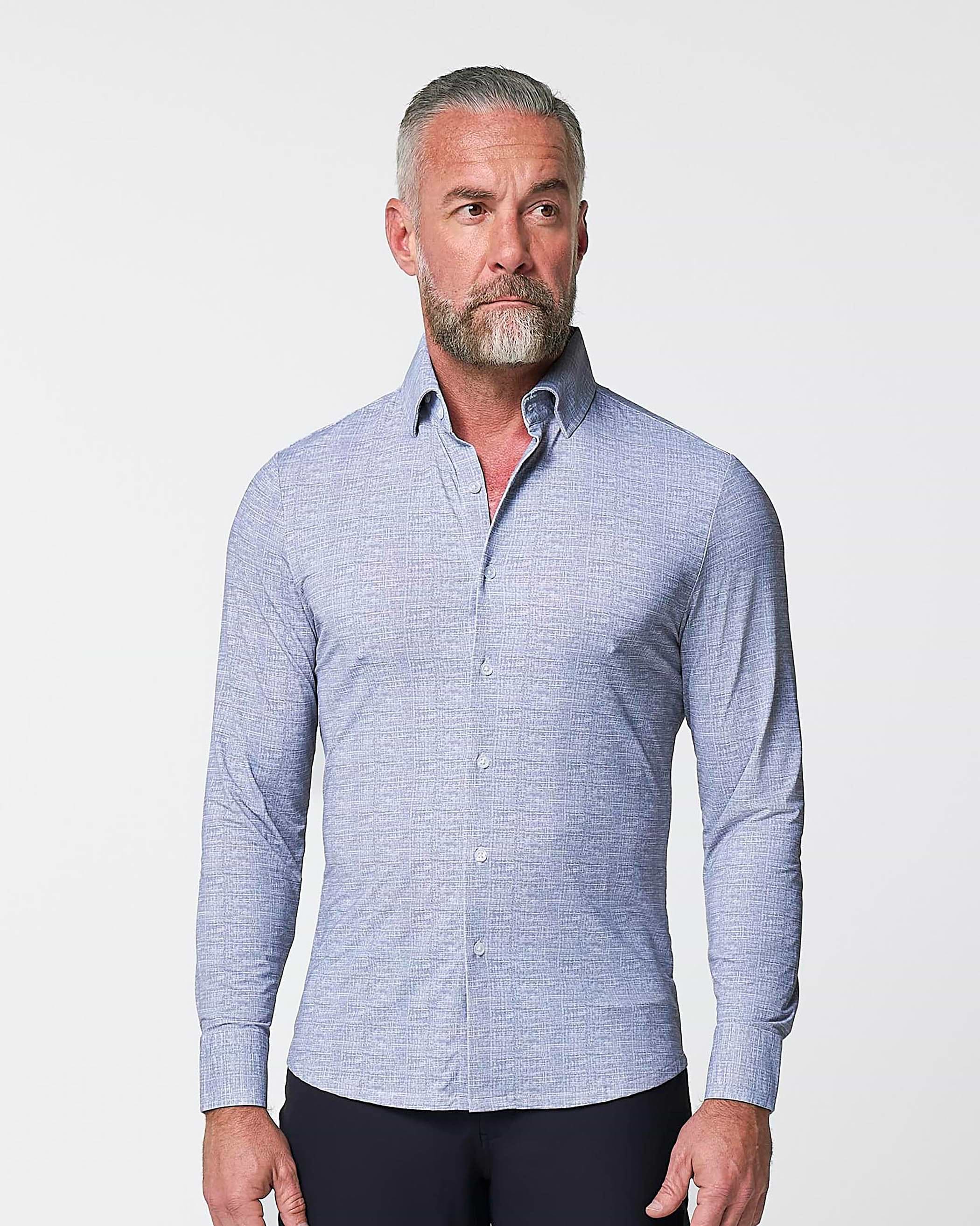 "The Storm" Sport Shirt - Navy Linen