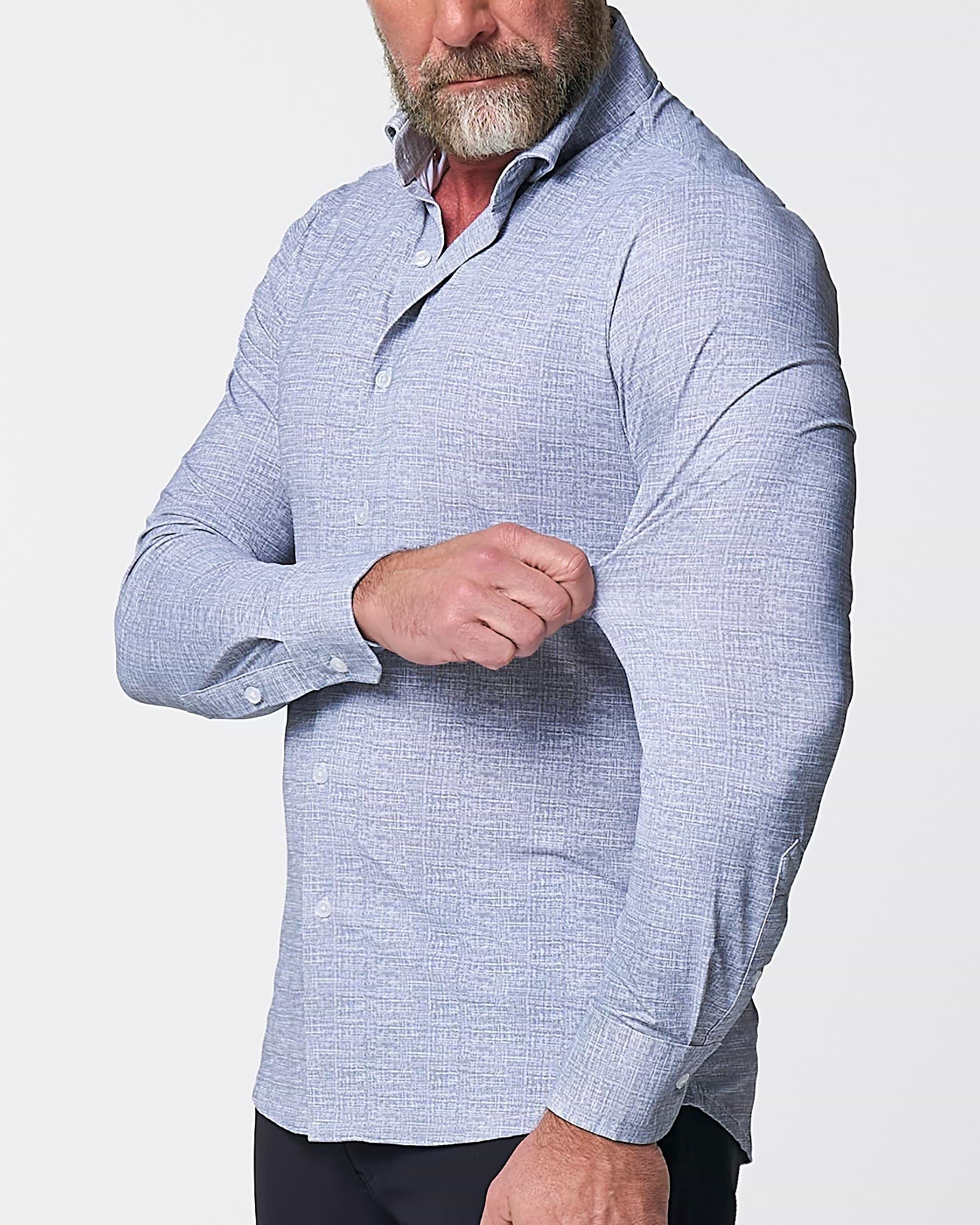 "The Storm" Sport Shirt - Navy Linen