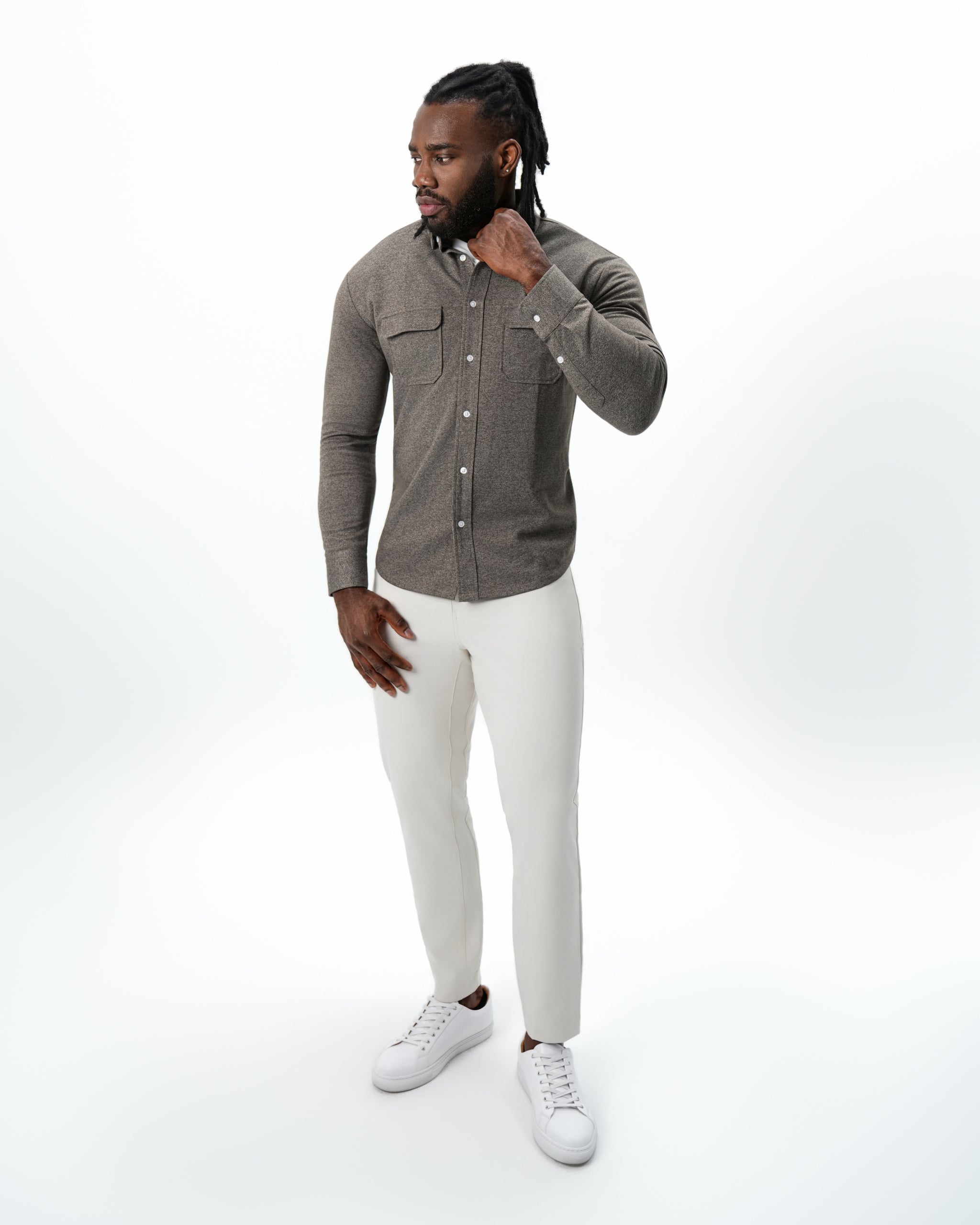 Patch Pocket Button Down - Army Green