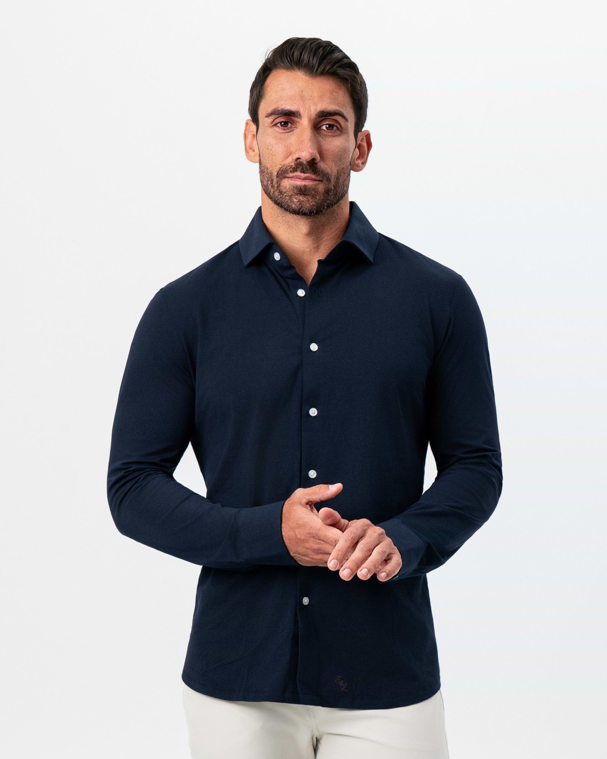 "The Stewart" Navy Button Down