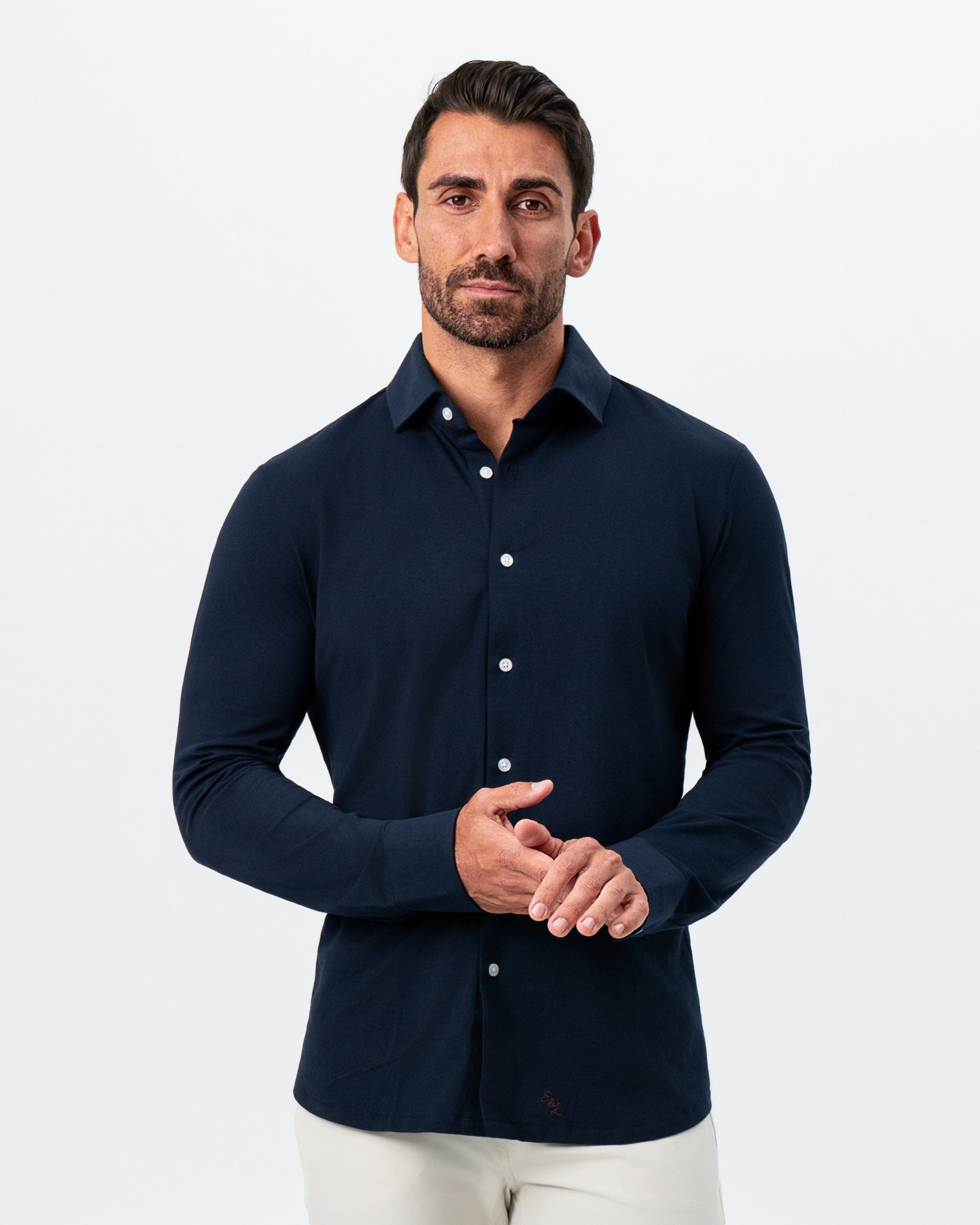 "The Stewart" Navy Button Down