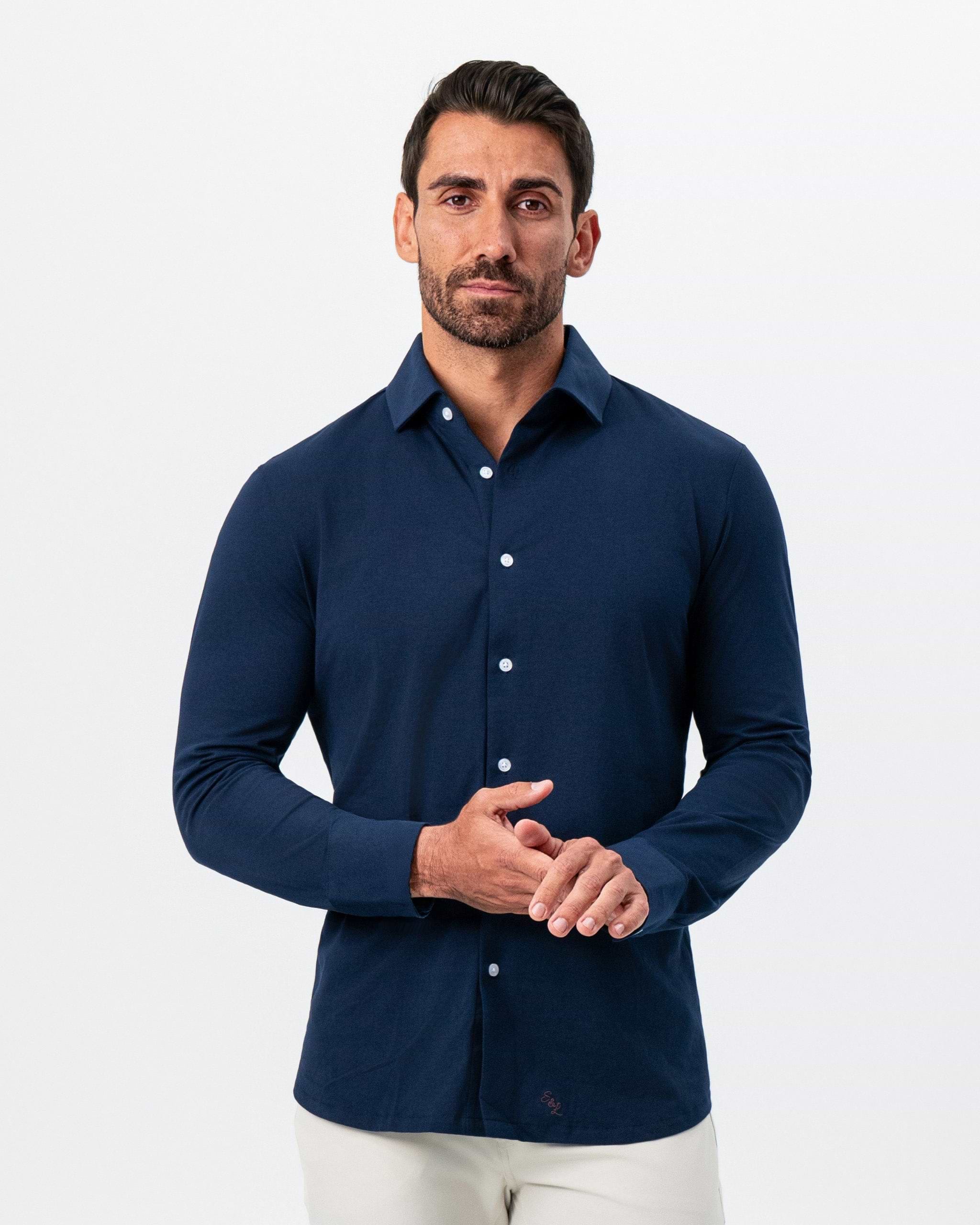 "The Stewart" Navy Button Down