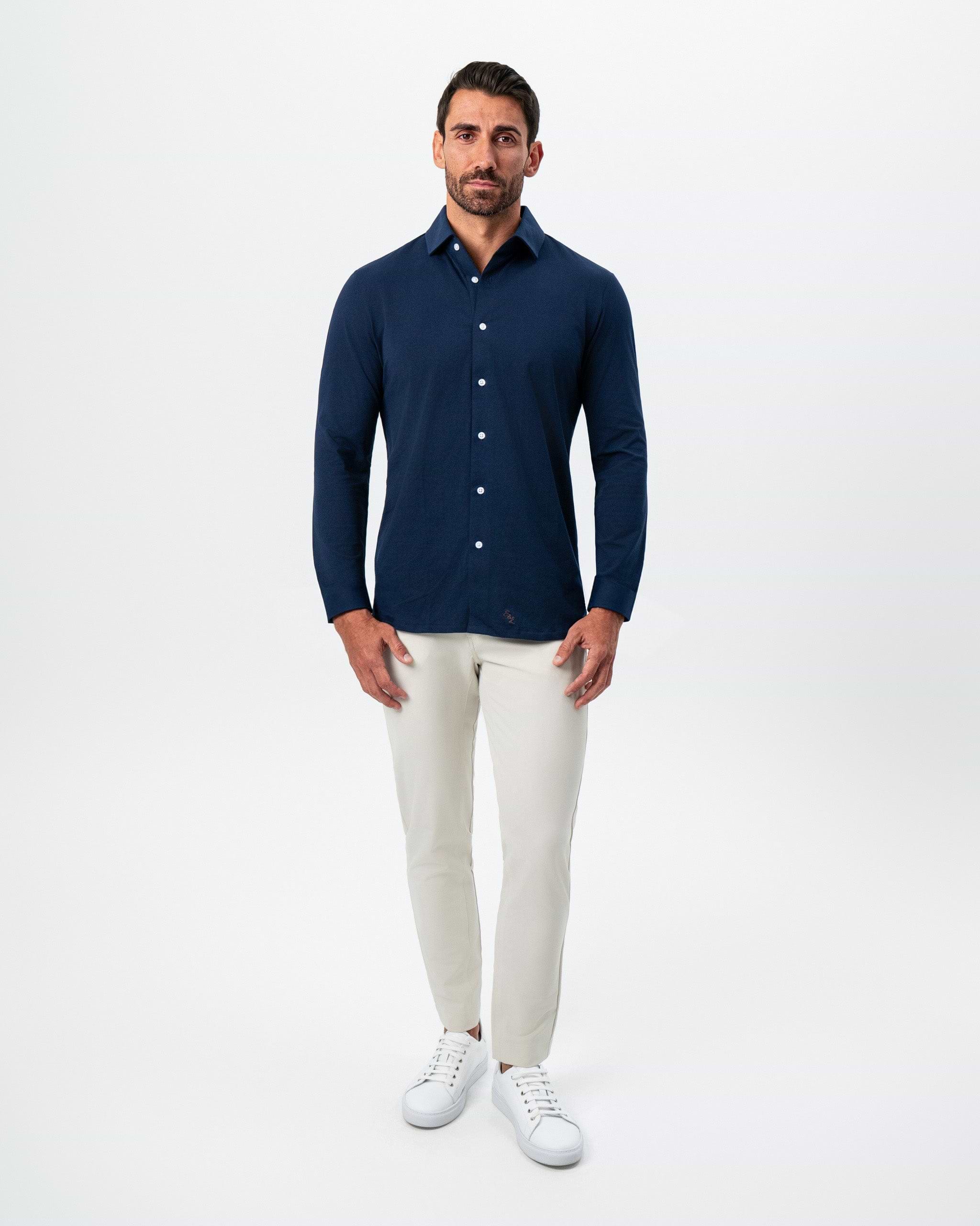 "The Stewart" Navy Button Down