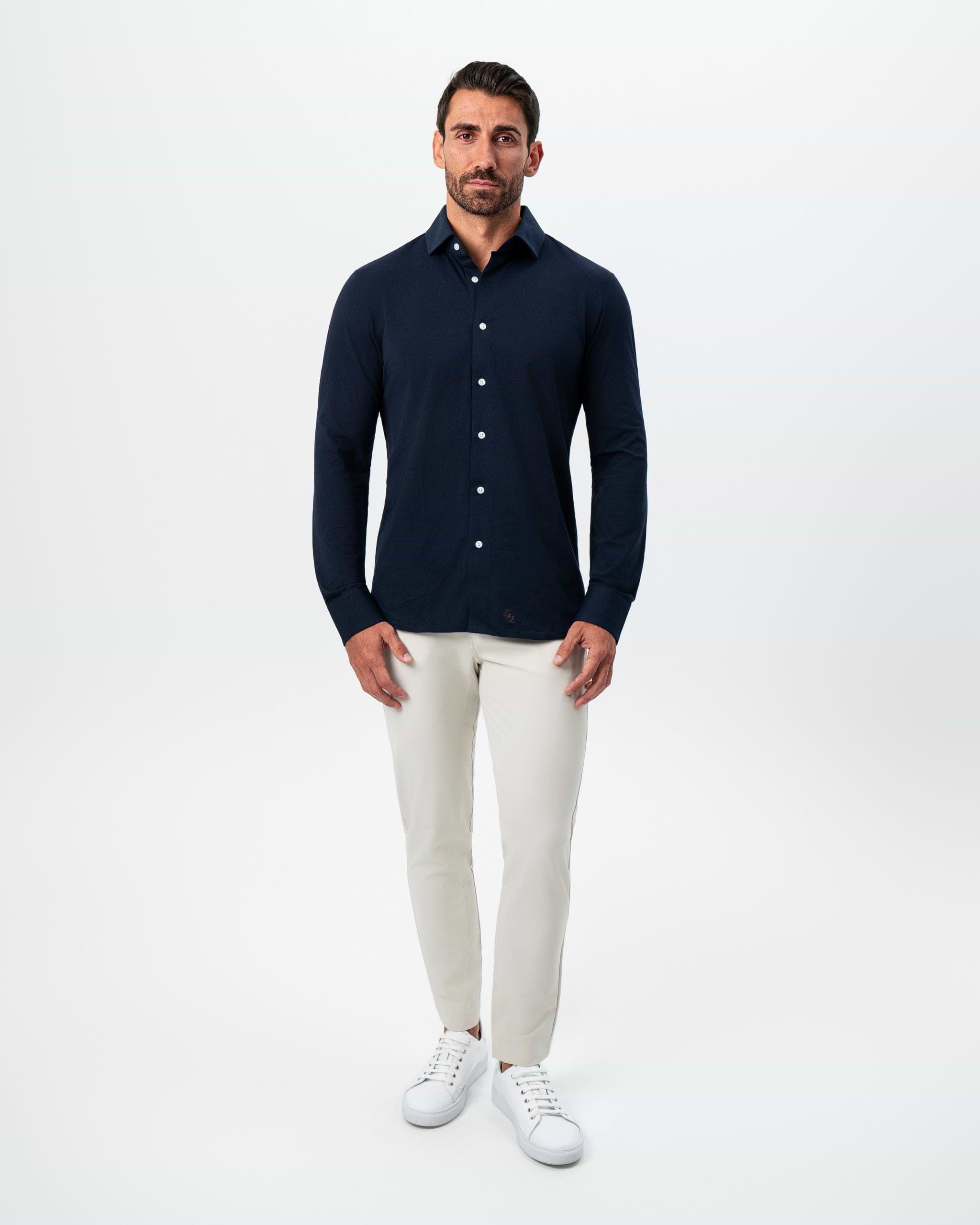 "The Stewart" Navy Button Down